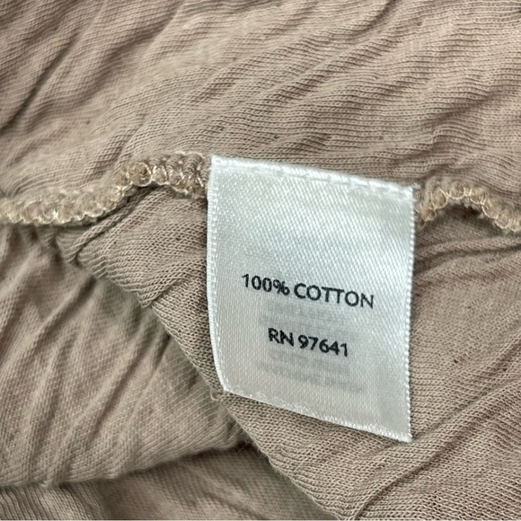 JJill Top Tunic Long Sleeve Tan Neutral Minimalist Lagenlook Office Career Brown - Picture 13 of 14